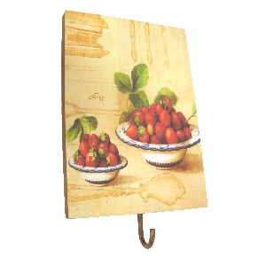 CUADRO PERCHA PEQUEÑO COCINA FRESAS