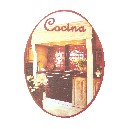 PLACA MADERA OVAL COCINA HIERRO NEGRO