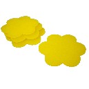 POSAVASO PLASTICO FLOR AMARILLO 