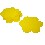 POSAVASO PLASTICO FLOR AMARILLO