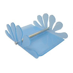 SERVILLETERO PLASTICO OLAS AZUL