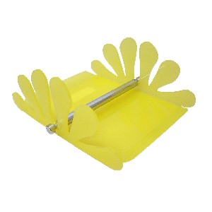 SERVILLETERO PLASTICO OLAS AMARILLO