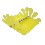 SERVILLETERO PLASTICO OLAS AMARILLO