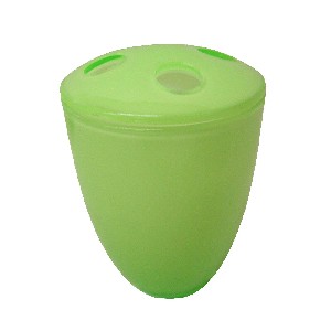 VASO CEPILLOS ACRILICO BRILLO VERDE