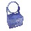 JOYERO ESPEJO DOBLE PLASTICO AZUL