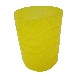 VASO BAÑO PLASTICO ONDAS AMARILLO 