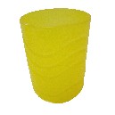 VASO BAÑO PLASTICO ONDAS AMARILLO 