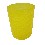 VASO BAÑO PLASTICO ONDAS AMARILLO 