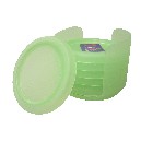 JUEGO 6 POSAVASOS PLASTICO VERDE