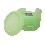 JUEGO 6 POSAVASOS PLASTICO VERDE