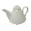 TETERA CONO 450ML PORCELANA BLANCO