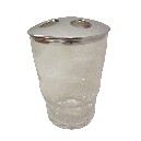 VASO BAÑO CEPILLOS CRISTAL TRANSPARENTE