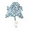 PERCHA INDIVIDUAL FORJA DECOPATCH AZUL