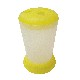 VASO CEPILLOS BASE PLASTICO AMARILLO