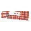 CUELGALLAVES TABLA MADERA VICHY ROJO