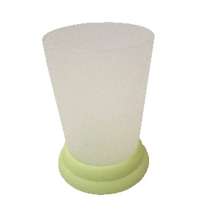 VASO BAÑO PLASTICO SATINADO VERDE 