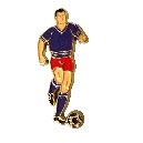 TROFEO FIGURA FUTBOLISTA PLANO PEQUEÑO