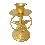 CANDELABRO NAVIDAD METAL DORADO ESTRELLA