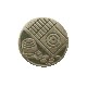 DISCO MEDALLA METAL GRUESO PARCHIS VERDE