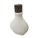 BOTELLA MINI SIN ASA PORCELANA BLANCO