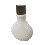 BOTELLA MINI SIN ASA PORCELANA BLANCO