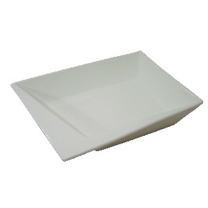 PLATO RECTO HONDO PORCELANA BLANCO 