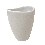 VASO BAÑO CURVA PORCELANA BLANCO