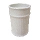 VASO BAÑO ESTRIAS PORCELANA BLANCO