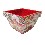 MACETERO DECOPATCH ROJA FLORES MINI