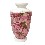 FLORERO CERAMICA DECOPATCH ROSAS OSCURO