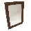 ESPEJO MOLDURA MARRON DIBUJO SUPERGRANDE