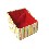 CONTENEDOR CAJA CUADRADA INCLINADA ROJO