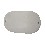 PLACA OVALADA PARED PORCELANA BLANCO