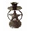 CANDELABRO METAL NEGRO ESTRELLA