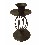 CANDELABRO METAL NEGRO ELIPSE