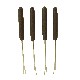 JUEGO 4 PINCHOS FONDUE PLASTICO NEGRO