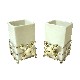 VASO BAÑO CUADRADO PORCELANA SOPORTE