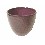MACETERO CERAMICA CONCAVO PEQUEÑO MALVA