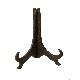 SOPORTE PLATO PLASTICO NEGRO MINI