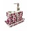 JUEGO BAÑO 3 CEPILLOS ALA MOSAICO MALVA