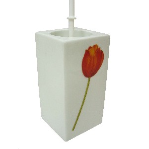 ESCOBILLERO CUADRADO TULIPAN ROJO
