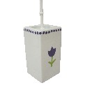 ESCOBILLERO CUAD TULIPAN TOPOS AZUL 