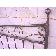 CABECERO CAMA 090 CURVA FLOR LIS GRIS