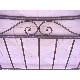 CABECERO CAMA 090 CURVA FLOR LIS GRIS
