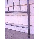 CABECERO CAMA 090 CURVA FLOR LIS GRIS