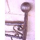 CABECERO CAMA 090 CURVA FLOR LIS GRIS