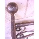 CABECERO CAMA 090 CURVA FLOR LIS GRIS