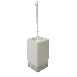 ESCOBILLERO CUADRADO BAÑO TOALLA VERDE