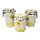 JUEGO 3 BOTES HERMETICOS VICHY MARGARITA AMARILLO