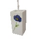 ESCOBILLERO CUADRADO BAÑO AMAPOLA AZUL